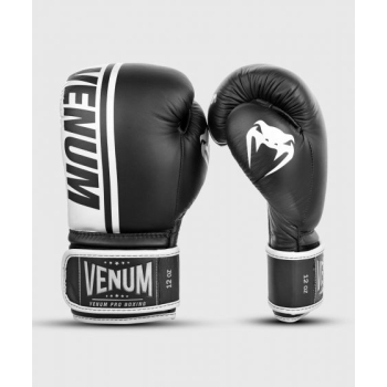 GANTS DE BOXE PRO VENUM SHIELD - VELCRO - NOIR/BLANC